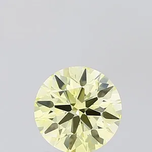 0.96ct ROUND Fancy Yellow VVS2 Coloured Lab diamond