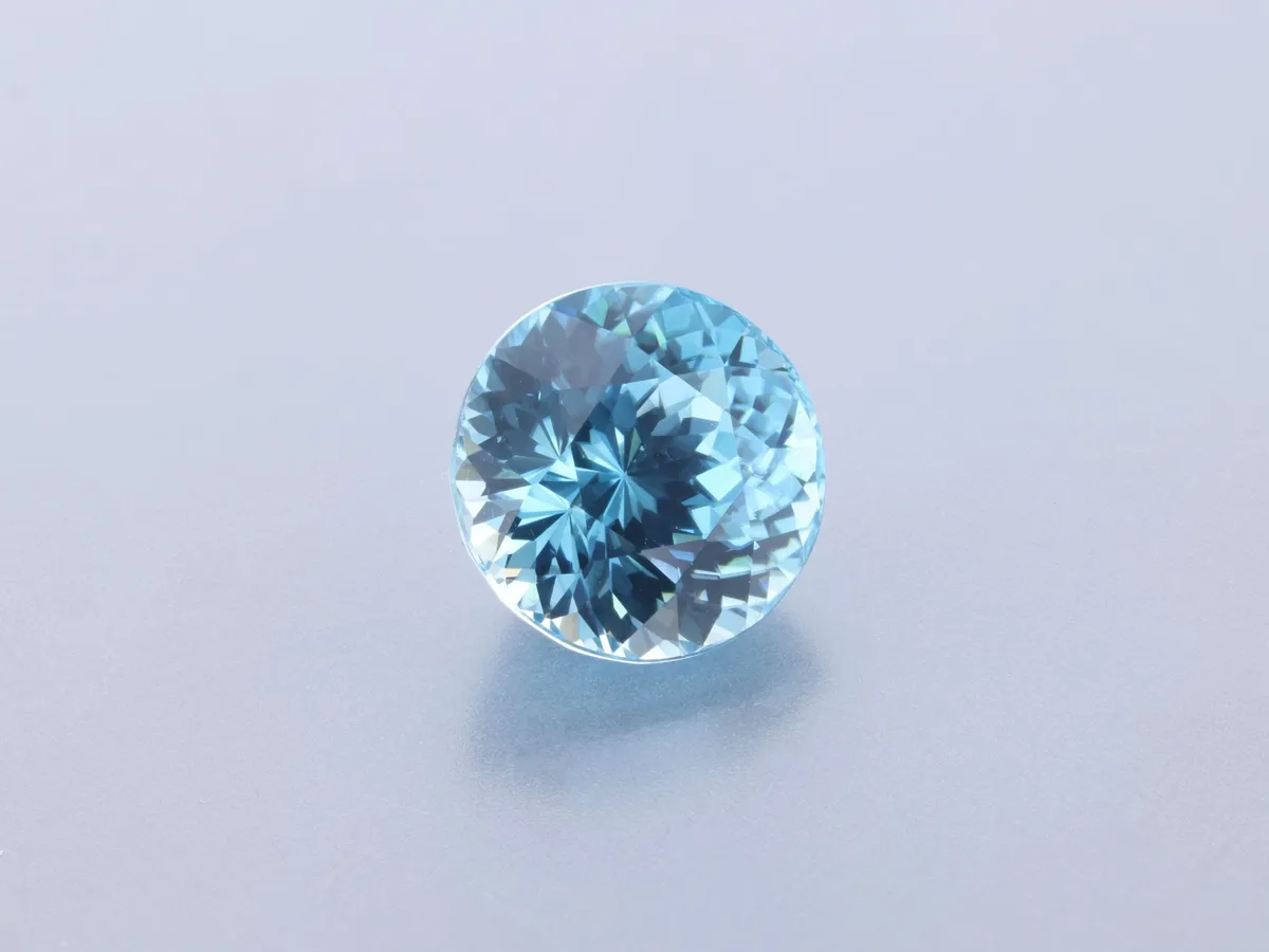 2.26ct Blue Zircon, Round gemstone