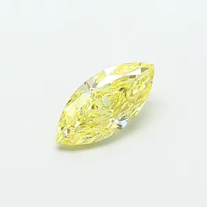 1.02ct MARQUISE Fancy Intense Yellow VS1 Coloured Lab diamond