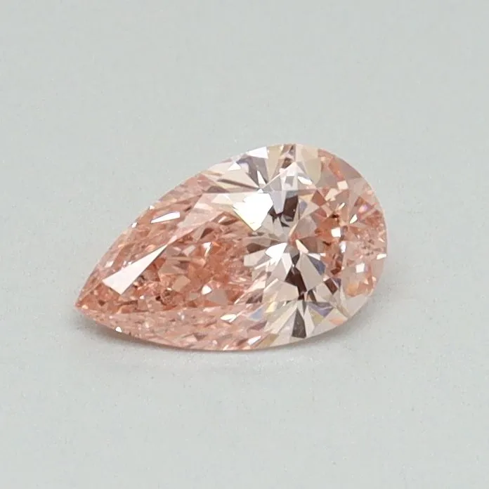 0.30ct PEAR Fancy Intense Pink SI1 Coloured Lab diamond