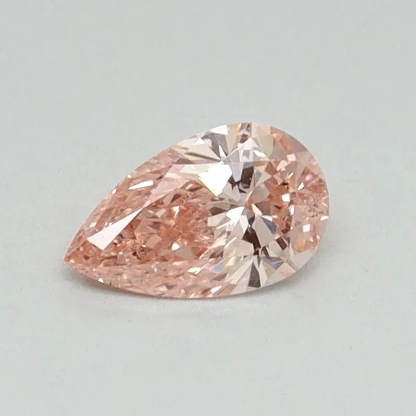 0.3ct PEAR Fancy Intense Pink SI1 Coloured Lab diamond