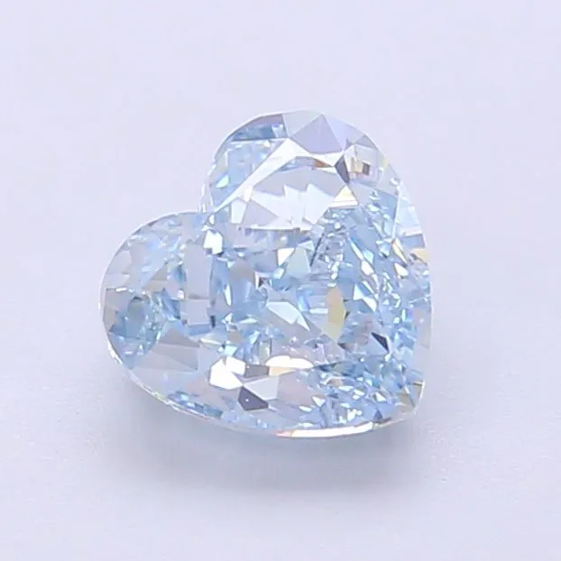 1.30ct HEART Fancy Intense Blue VS1 Coloured Lab diamond