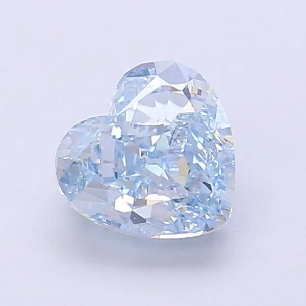 1.3ct HEART Fancy Intense Blue VS1 Coloured Lab diamond