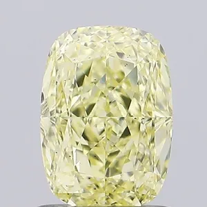 1.06ct CUSHION Fancy Yellow VS1 Coloured Lab diamond
