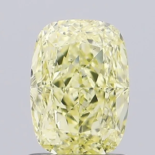 1.06ct CUSHION Fancy Yellow VS1 Coloured Lab diamond