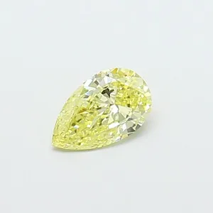 0.45ct PEAR Fancy Intense Yellow VS1 Coloured Lab diamond