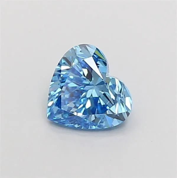 1ct HEART Fancy Vivid Blue VS1 Coloured Lab diamond