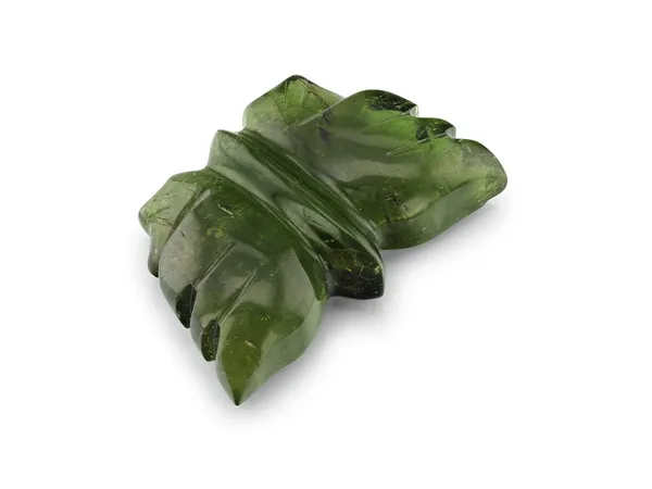 3.8ct Green Tourmaline, Carving cut gemstone
