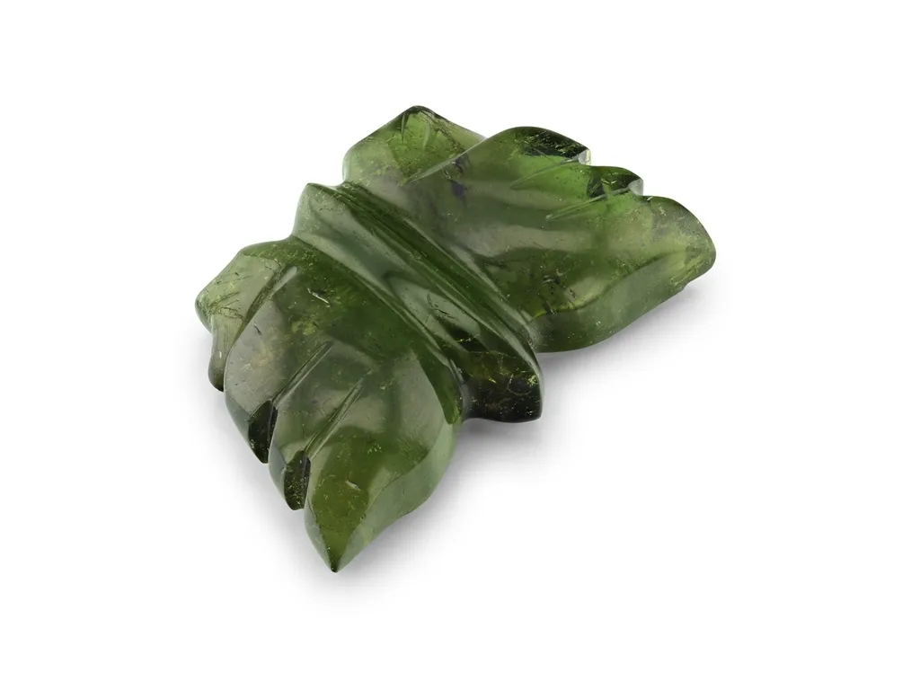 3.8ct Green Tourmaline, Carving gemstone