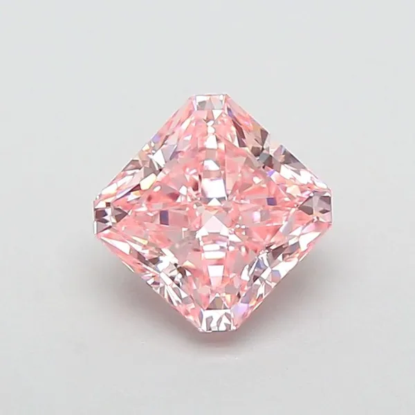 1.25ct RADIANT Fancy Vivid Pink VVS2 Coloured Lab diamond