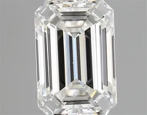 0.51ct EMERALD F VS1 Natural diamond