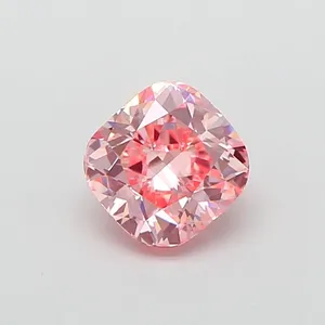 1.02ct CUSHION Fancy Intense Pink VVS2 Coloured Lab diamond