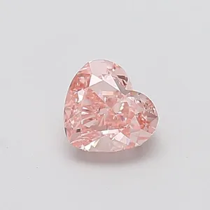 1.03ct HEART Fancy Intense Pink VS1 Coloured Lab diamond