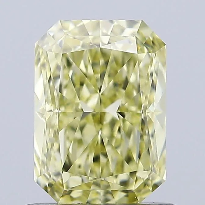 1.09ct RADIANT Fancy Yellow VVS2 Coloured Lab diamond