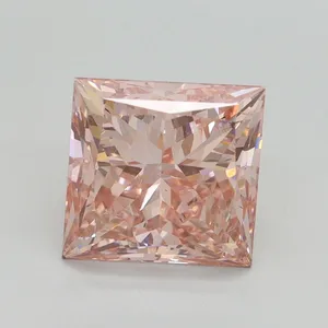 3.01ct PRINCESS Fancy Pink SI1 Coloured Lab diamond