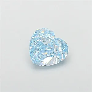 1.64ct HEART Fancy Vivid Blue VVS2 Coloured Lab diamond