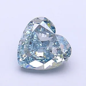1.02ct HEART Fancy Intense Blue VVS2 Coloured Lab diamond