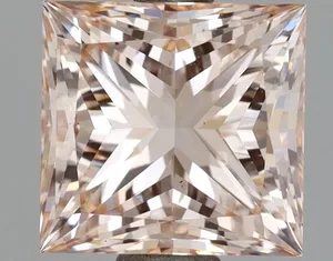 2.03ct PRINCESS Fancy Pink VS2 Coloured Lab diamond