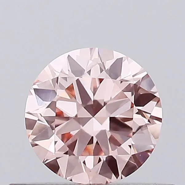 0.42ct ROUND Fancy Intense Pink VVS2 Coloured Lab diamond
