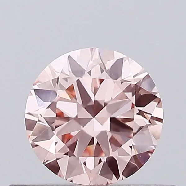0.42ct ROUND Fancy Intense Pink VVS2 Coloured Lab diamond