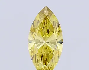 2ct MARQUISE Fancy Intense Yellow VVS2 Coloured Lab diamond