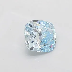 1ct CUSHION Fancy Blue VS1 Coloured Lab diamond