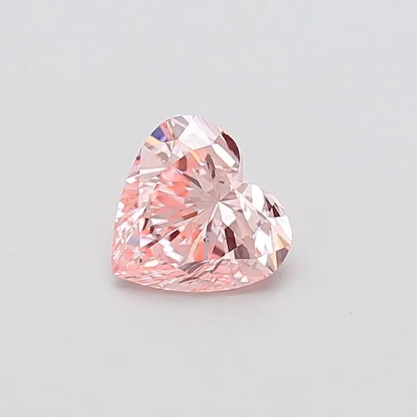 1.01ct HEART Fancy Intense Pink VS2 Coloured Lab diamond