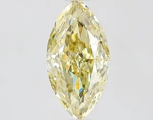 1.5ct MARQUISE Fancy Yellow VVS2 Coloured Lab diamond