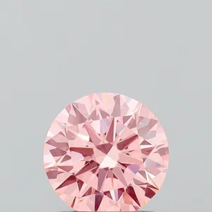 1ct ROUND Fancy Intense Pink VS1 Coloured Lab diamond