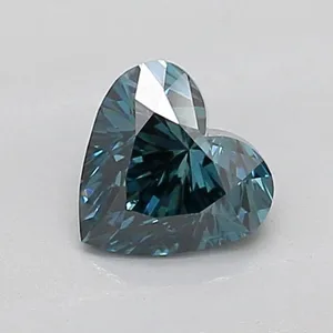 0.53ct HEART Fancy Deep Blue VS1 Coloured Lab diamond