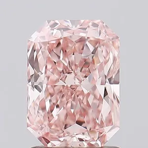1.26ct RADIANT Fancy Intense Pink VS1 Coloured Lab diamond