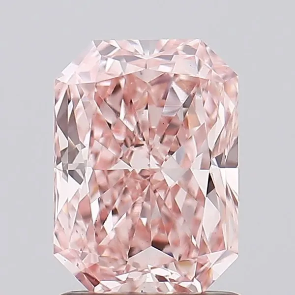 1.26ct RADIANT Fancy Intense Pink VS1 Coloured Lab diamond