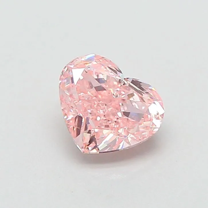 1.01ct HEART Fancy Vivid Pink VS1 Coloured Lab diamond