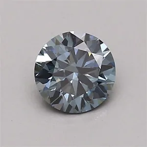 0.46ct ROUND Fancy Intense Blue VS1 Coloured Lab diamond