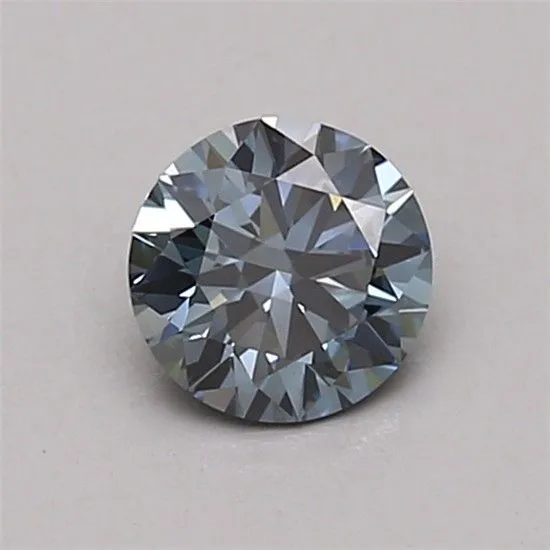 0.46ct ROUND Fancy Intense Blue VS1 Coloured Lab diamond