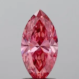 1.06ct MARQUISE Fancy Vivid Pink SI1 Coloured Lab diamond