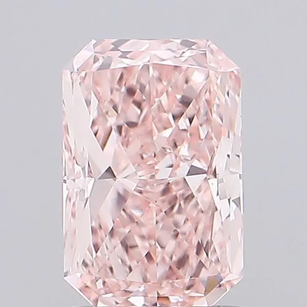 1.12ct RADIANT Fancy Intense Pink VVS2 Coloured Lab diamond