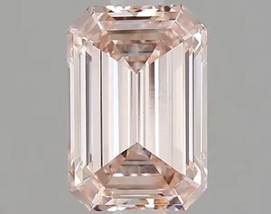 1.52ct EMERALD Fancy Intense Pink VS1 Coloured Lab diamond