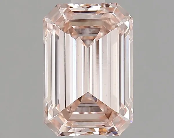 1.52ct EMERALD Fancy Intense Pink VS1 Coloured Lab diamond