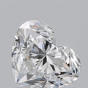 0.9ct HEART F VVS2 Natural diamond