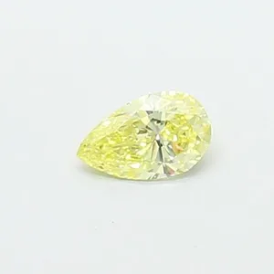 0.37ct PEAR Fancy Yellow VS2 Coloured Lab diamond