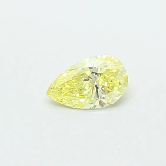 0.37ct PEAR Fancy Yellow VS2 Coloured Lab diamond