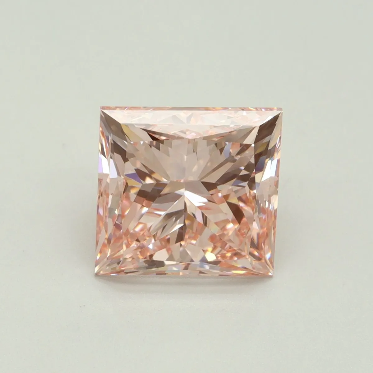 5.03ct PRINCESS Fancy Intense Pink VVS2 Coloured Lab diamond