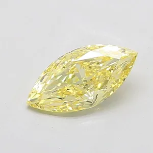 1.69ct MARQUISE Fancy Intense Yellow VS1 Coloured Lab diamond