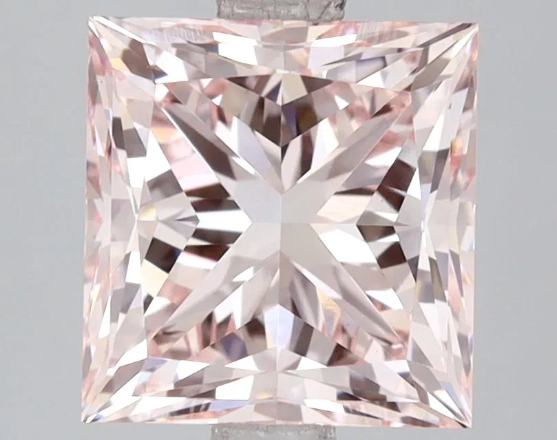 3.01ct PRINCESS Fancy Intense Pink VVS2 Coloured Lab diamond