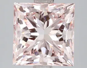 3.01ct PRINCESS Fancy Intense Pink VVS2 Coloured Lab diamond