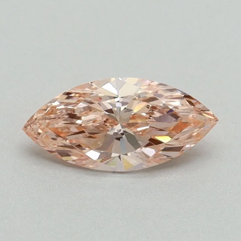 0.51ct MARQUISE Fancy Intense Pink VS1 Coloured Lab diamond