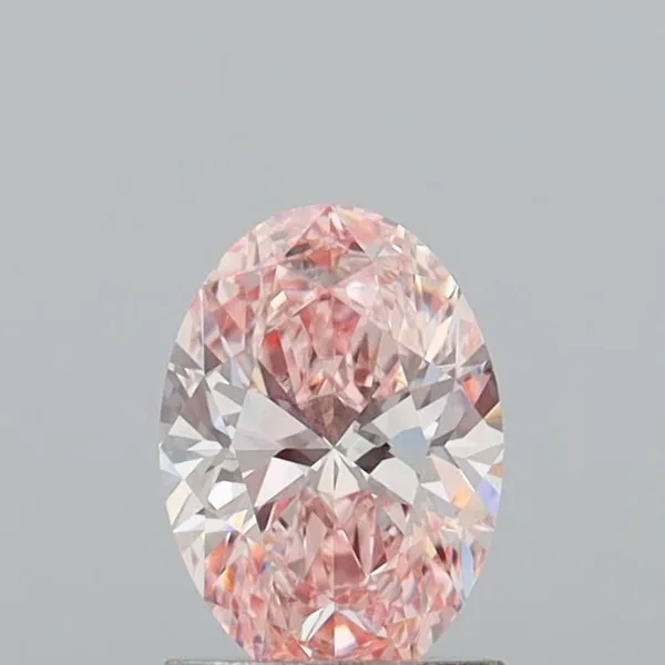 1.18ct OVAL Fancy Intense Pink VS1 Coloured Lab diamond