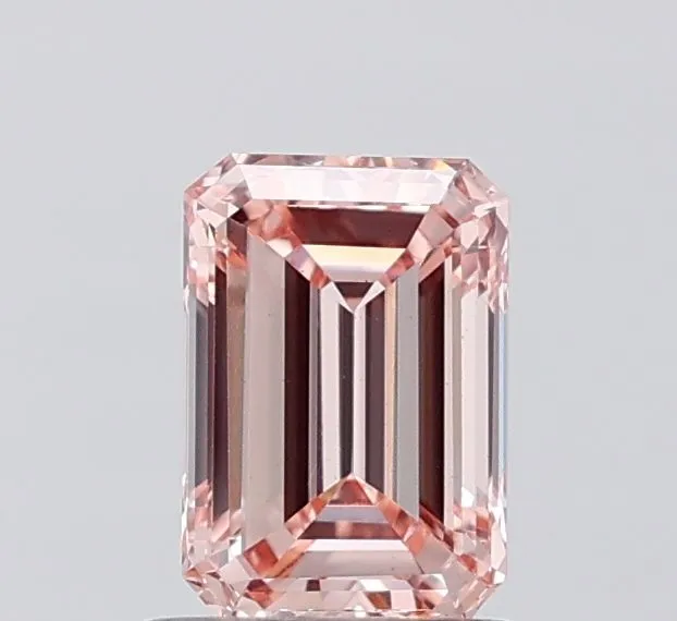 1.01ct EMERALD Fancy Pink VS2 Coloured Lab diamond