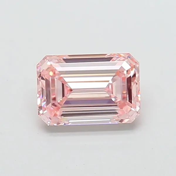 1.57ct EMERALD Fancy Intense Pink VVS2 Coloured Lab diamond